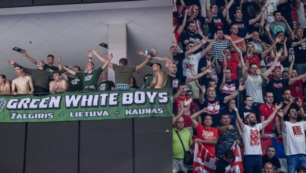 „Crvena Zvezda“ fanai apie „Žalgirio“ sirgalius: „Bailiai, kurie pridėjo į kelnes“